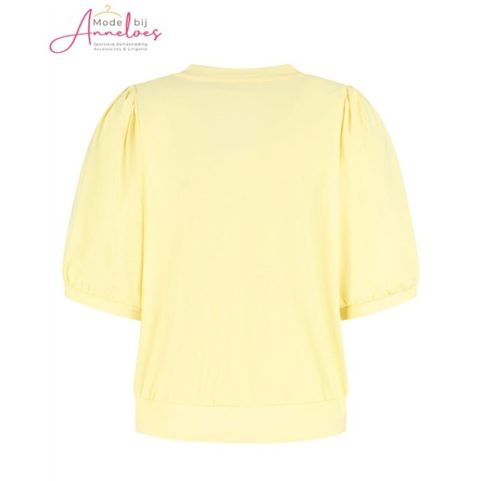 Lady Day T-shirt Amie-V L24.375.3222 Butter Yellow Lady Day T-shirt Amie-V L24.375.3222 Butter Yellow